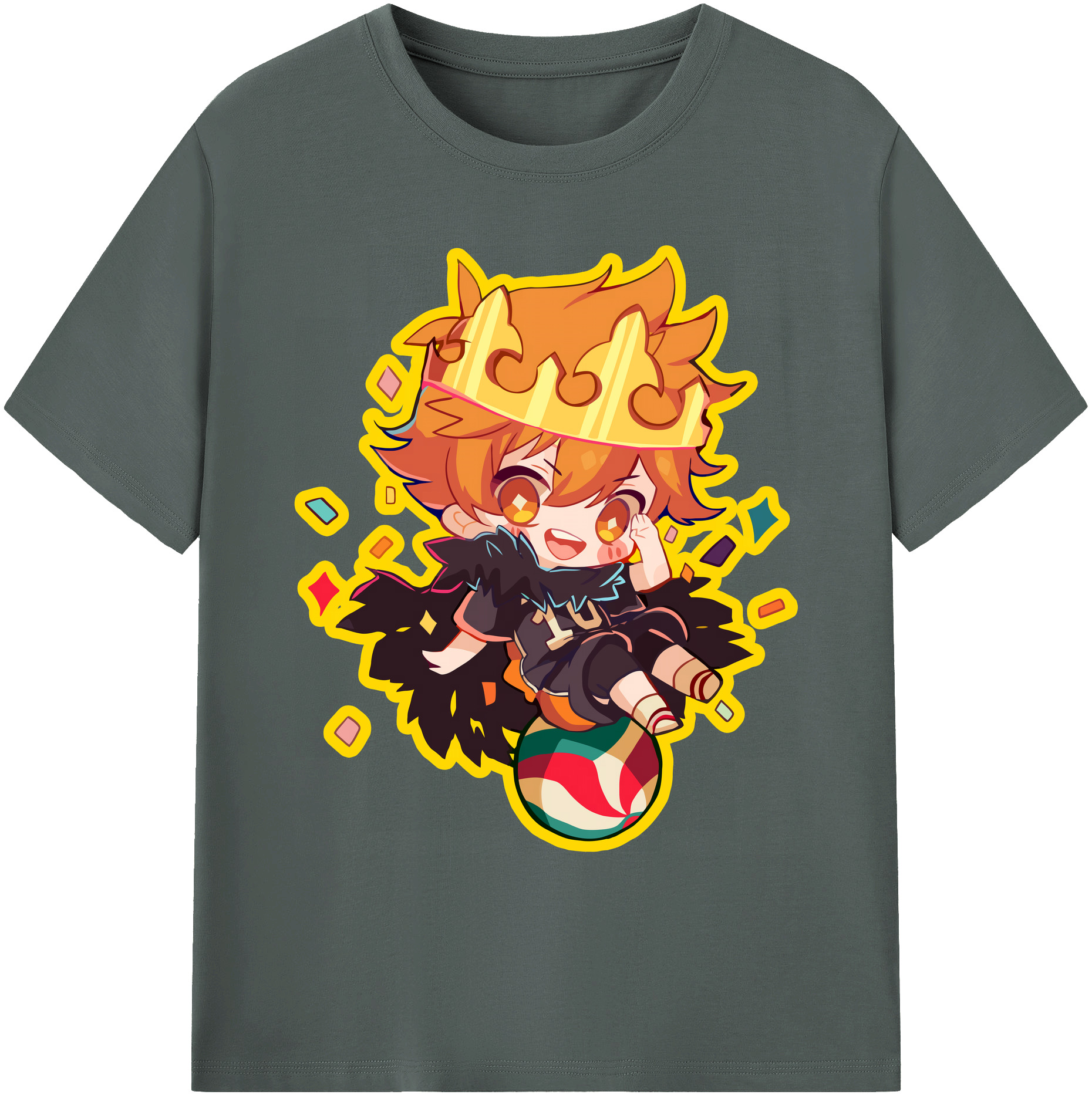 （画像用） ハイキュー!! Haikyu!! 綿100％ メンズ半袖Tシャツ｜肌触りやわらか＆通気性